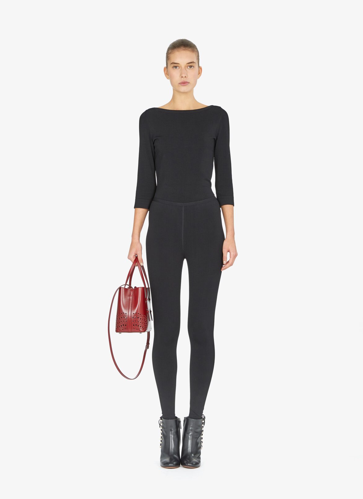 CABAS C.LUX QUART VIENNE VAGUE GRENAT ALAÏA ROUGE GRENAT  CABAS C.LUX QUART VIENNE VAGUE GRENAT